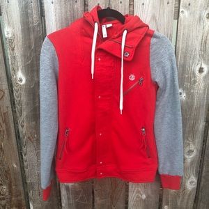Element Skate Classic Red Sweater Jacket